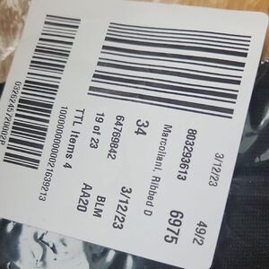 Marcoliani Ribbed Socks, Black. Men's Socks. New In Package.